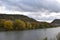 Niederfell, Germany - 10 28 2020: waterfront trees at Niederfell in autumn