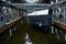 Niederfinow, Germany, October 23th 2017: Look into the ancient boat Lift of Niederfinow at the Finow Canal