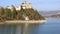 Niedzica Castle - Dunajec Castle - in the Pieniny mountains on a bright summer day / Poland