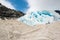 Nigardsbreen Glacier with rock formations, Jostedalsbreen, Norway