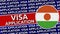 Niger Circular Flag with Visa Application Titles