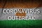 Niger flag and Coronavirus outbreak inscription. Covid-19 or 2019-nCov virus