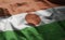 Niger Flag Rumpled Close Up