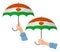 Niger flag umbrella