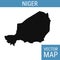 Niger vector map with title