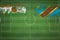 Niger vs DR Congo Soccer Match, national colors, national flags, soccer field, football game, Copy space