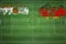 Niger vs Germany Soccer Match, national colors, national flags, soccer field, football game, Copy space