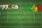 Niger vs Mali Soccer Match, national colors, national flags, soccer field, football game, Copy space