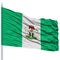 Nigeria City Flag on Flagpole