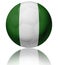 Nigeria flag ball