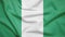 Nigeria flag with fabric texture