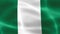 Nigeria flag - realistic waving fabric flag