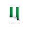 Nigeria Label Flags Vector Template Design