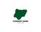 Nigeria map logo design inspiration
