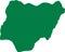 Nigeria map vector