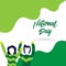 Nigeria National Day Vector Template Design Illustration