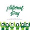 Nigeria National Day Vector Template Design Illustration