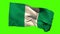 Nigeria national flag blowing in the breeze
