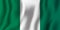 Nigeria realistic waving flag vector illustration. National country background symbol. Independence day