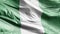 Nigeria textile flag waving on the wind loop