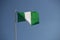 Nigerian flag in the wind