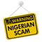 Nigerian Scam Warning Sign