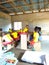 Nigerian school students reading their books