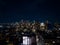 Night aerial drone photo Brooklyn New York 2023