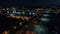 Night Aerial Flight Near Walt Whitman Bridge Philadelphia