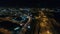 Night Aerial Flight Near Walt Whitman Bridge Philadelphia
