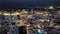 Night aerial panorama of Fira town, Santorini