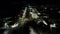 Night aerial video Key Largo Florida USA