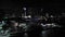 Night aerial video Skyviews Miami ferris wheel at Bayside Marketplace