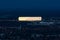 Night aerial view of exterior football stadium Allianz Arena