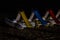 Night beach details, jesolo. to avoid acts of violence or vandalism, some seaside towns have equipped their beaches as well as sec