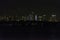 Night beautiful miami cityscape