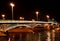 Night bridge in St. Petersburg city