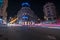 Night busy traffic, Rome, Barberini