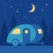 Night camping trailer