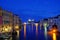 Night Canal in Venice with beautiful lights, Venice, Italy HDR