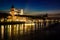 Night in center of Passau city. Bavaria, Germany.