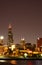 Night Chicago skyline
