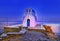 Night church of Seven Martyrs at night Sifnos Cyclades Greece