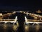 Night city from a bird`s-eye view. Night Petersburg. Russia. St. Petersburg panorama.