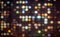 Night city circular reflections. Blured Christmas, New Year, science abstract light. Abstract defocused background