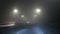 Night city fog car road lights lamp lantern