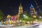 Night city landscape of Melbourne, Australia