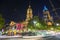 Night city landscape of Melbourne, Australia