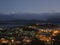 Night city landscape, Ushuaia, Argentina