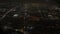 Night city lights aerial